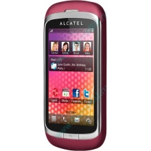 Телефон Alcatel One Touch 818 (красно-розовый) НА ЗАПЧАСТИ (Краснодар)
