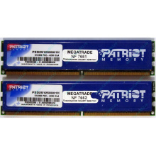 Память 1Gb (2x512Mb) DDR2 Patriot PSD251253381H pc4200 533MHz (Краснодар)